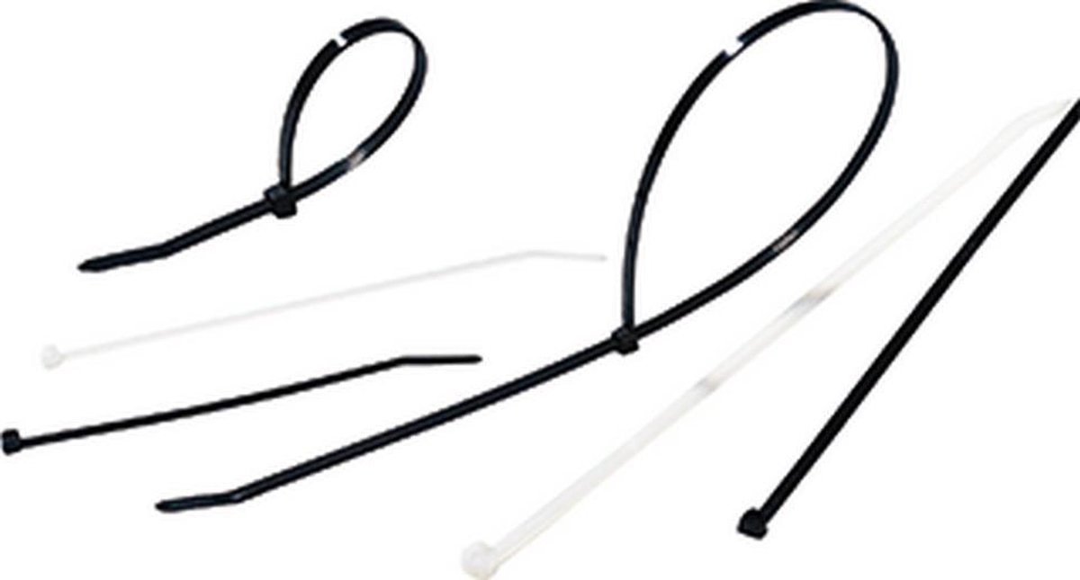 HellermannTyton 111-05210 T50I-PA66-BK Serre-câble 300 Mm 4.60 Mm Noir 100 Pc S 89084350