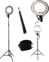 LED Foto Ringlamp Op Statief - Fotografie Ringlicht Houder - Studiolamp Verlichting - 40W