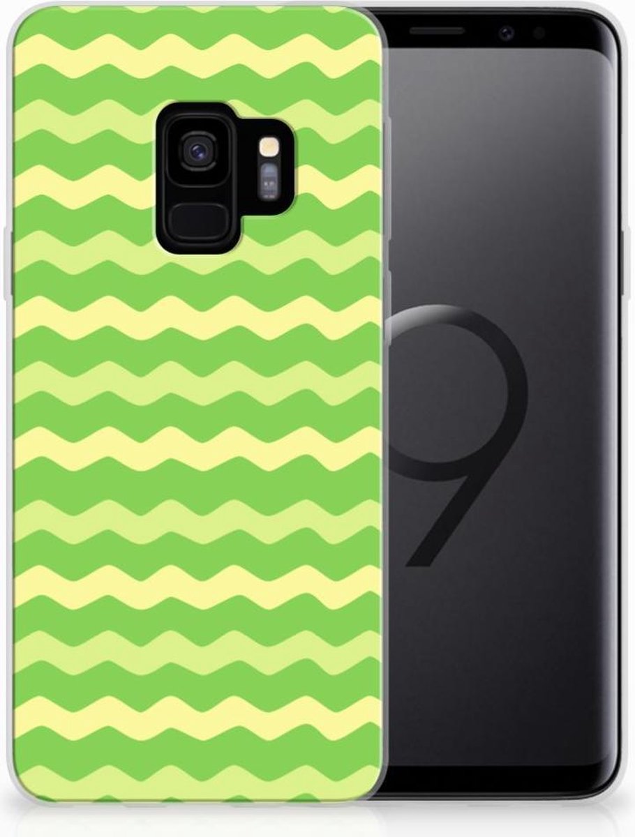 Samsung Galaxy S9 TPU bumper Waves Green
