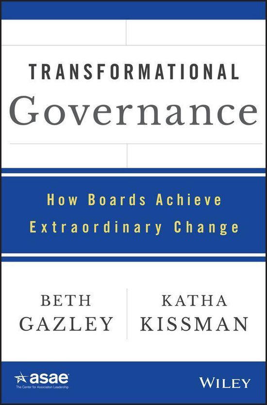 ASAE/Jossey-Bass Series - Transformational Governance - cover