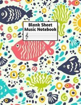 Blank Sheet Music Notebook