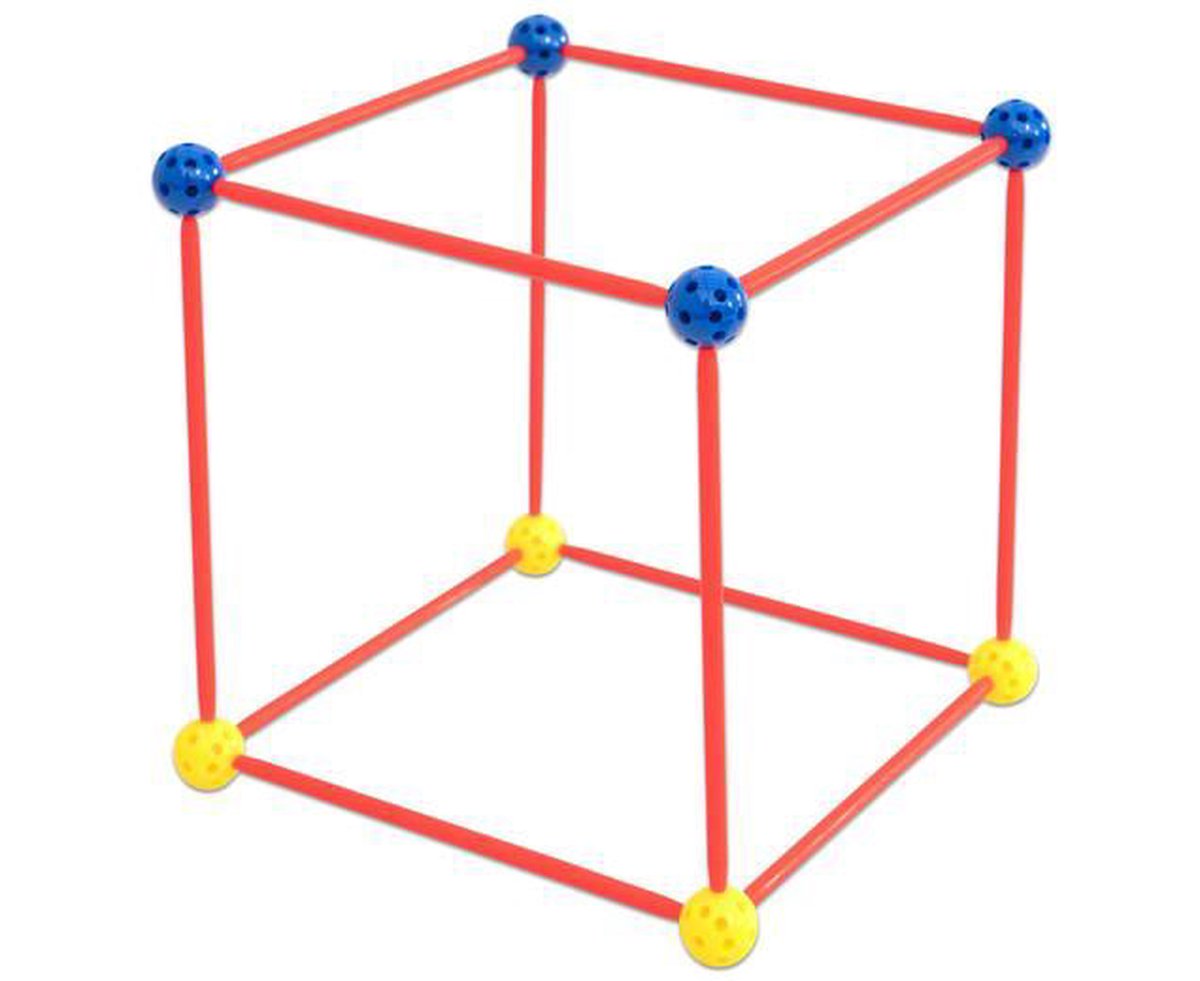 Kit géométrie boules et tige emboitables repérage espace 3d et jeux