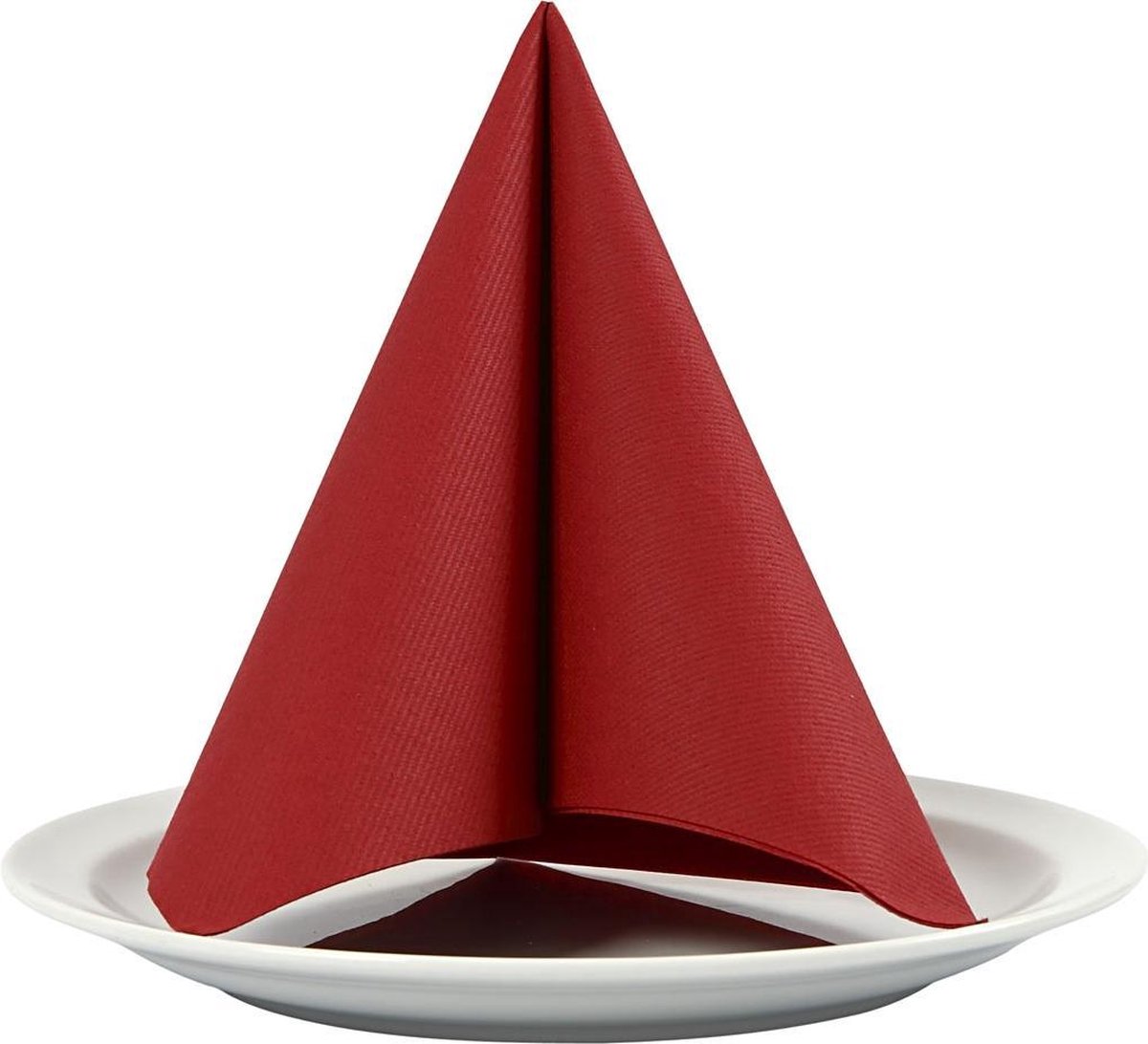 Servetten, afm 40x40 cm, wijnrood, 20 stuks
