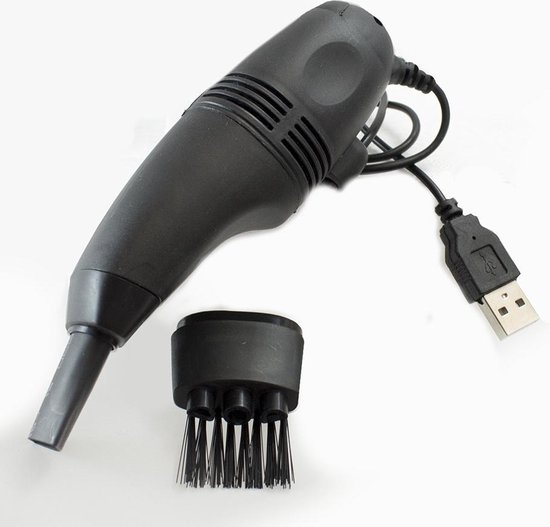 Computer schoonmaakartikelen USB stofzuiger Met 2 mondstukken - Usb  aansluiting - Blauw | bol.com