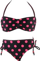 Boobs en Bloomers zwart/rood dots bikini Pien Maat 164/170