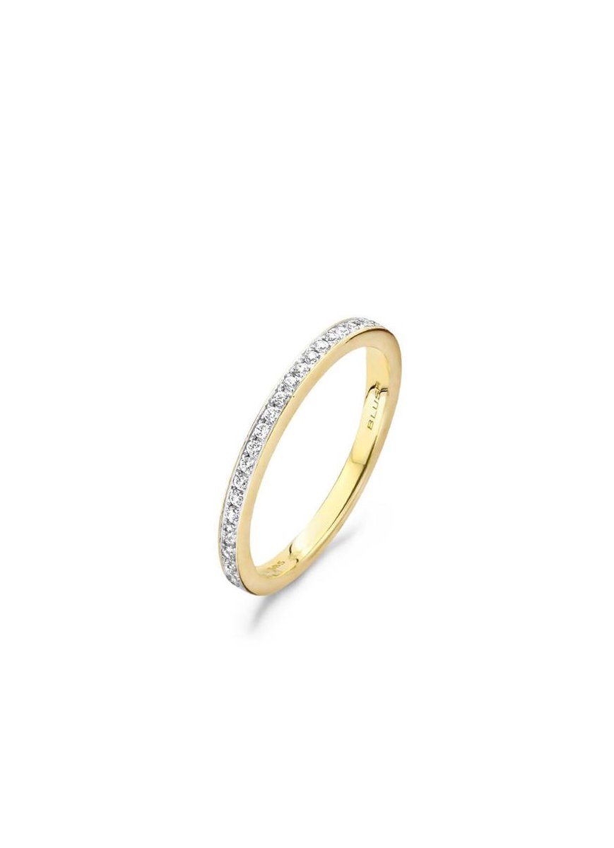 Blush Ring 1119BZI - Geel en Wit Goud (14Krt.) met Zirconia