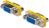 Digitus Serieel Adapter [1x D-sub bus 9-polig - 1x D-sub bus 9-polig] Zilver, Blauw, Geel
