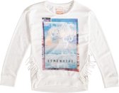 Indian blue dunnere zachte off white sweater Maat - 128