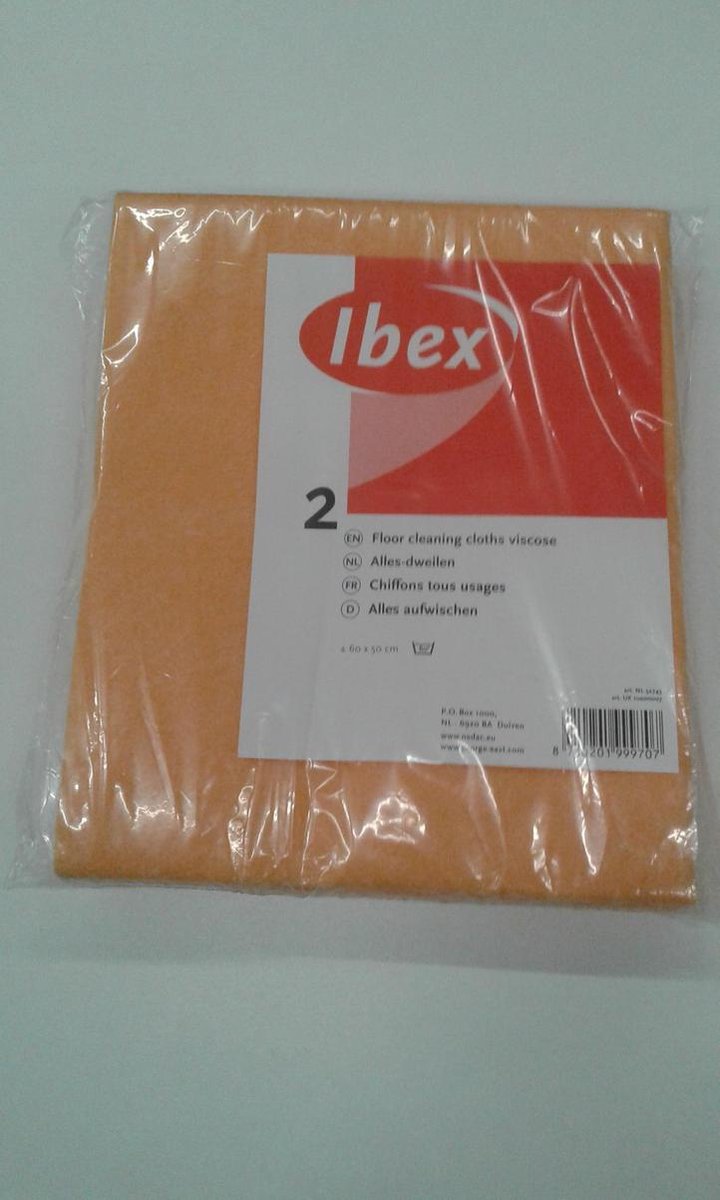 Ibex Allesdweil Viscose 60x50 cm 2 stuks