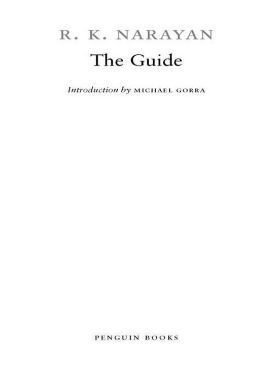Boek The Guide van R. K. Narayan. Pinguïn Boeken.
