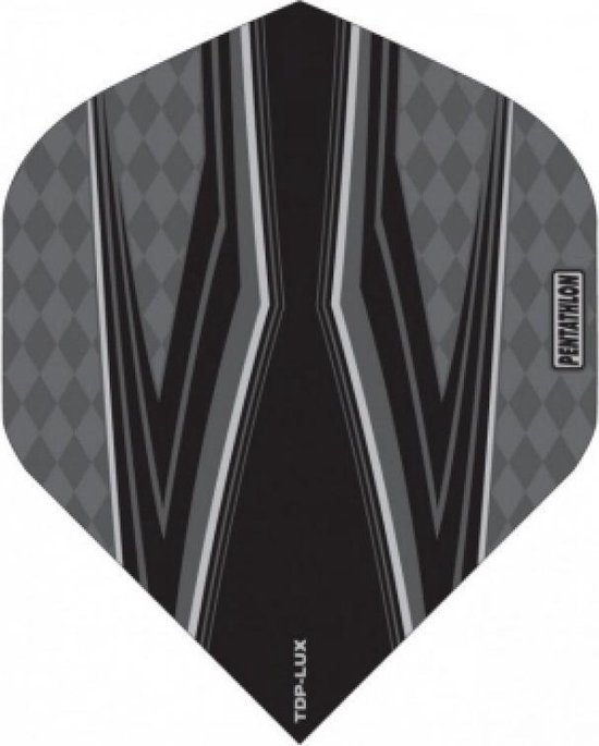 ABC Darts - Dart Flights Pentathlon - Spitfire Z zwart - 10 sets van ABC Darts — afbeelding 2