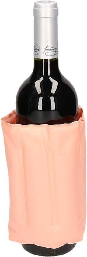 kunst Koe een miljoen Zalm roze koelelement voor een fles - Wijnfles koelelement | bol.com