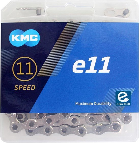 KMC - E11 Ketting Zilver 122L