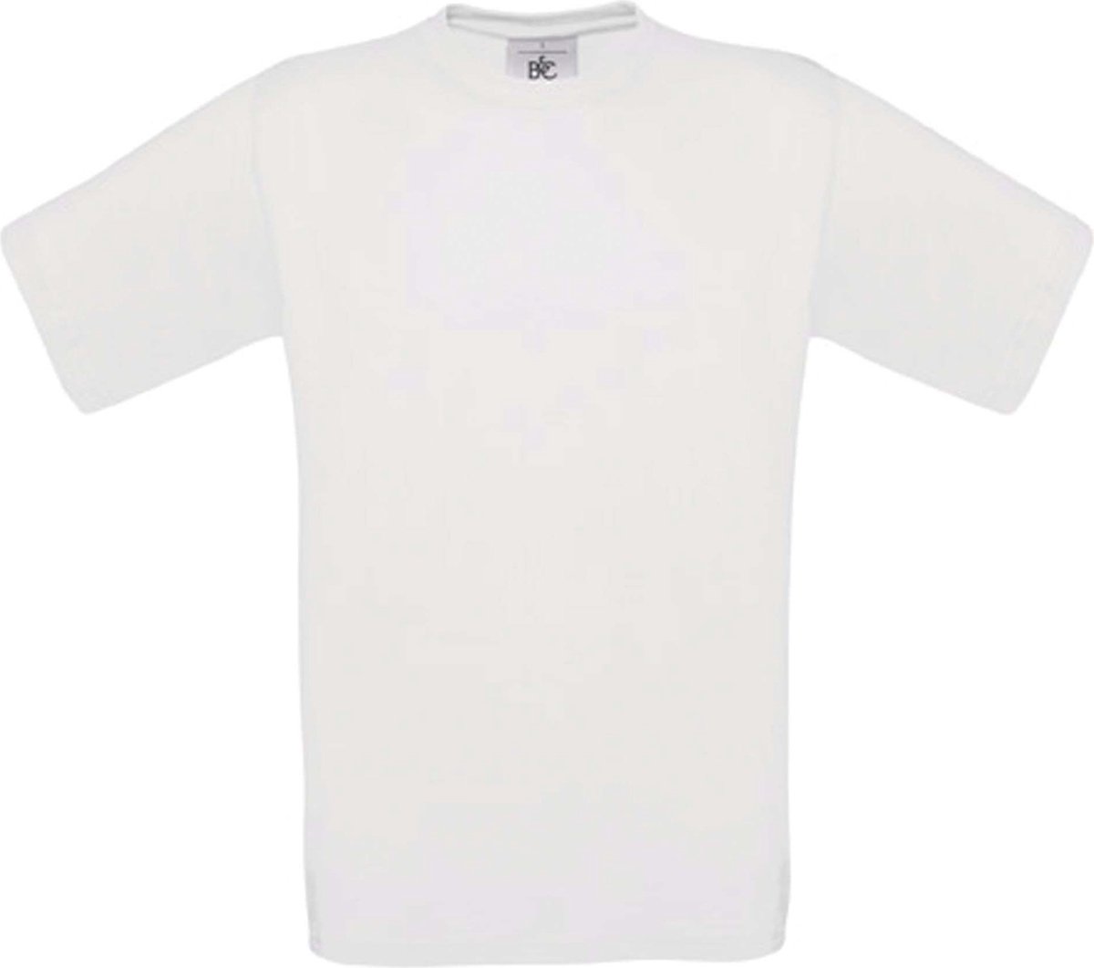 B&C Exact 150 Heren T-shirt White Maat XXL (onbedrukt - 5 stuks)