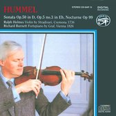 Burnett Holmes - Hummel: Violin & Piano Works (CD)