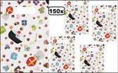 150x Party snoep tasjes Sinterklaas 16 x 25 cm