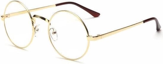 Vintage ronde bril | goud | bol.com