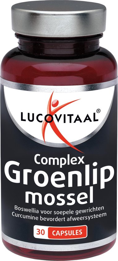 Foto: Lucovitaal groenlipmossel complex voedingssupplement 30 capsules