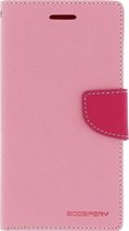 Mercury Fancy Diary Wallet Case Apple iPhone 6/6S (4.7'') - Roze