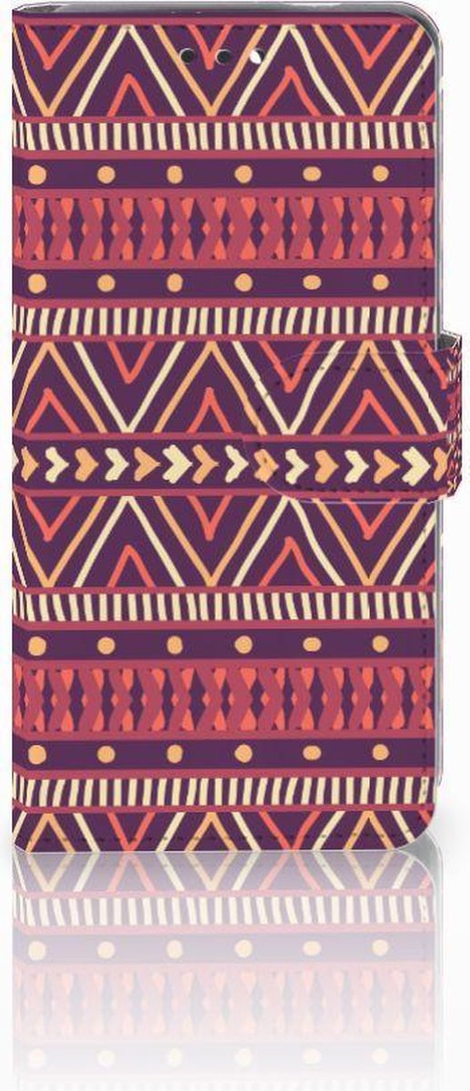 Nokia 3.1 (2018) Telefoon Hoesje Aztec Paars