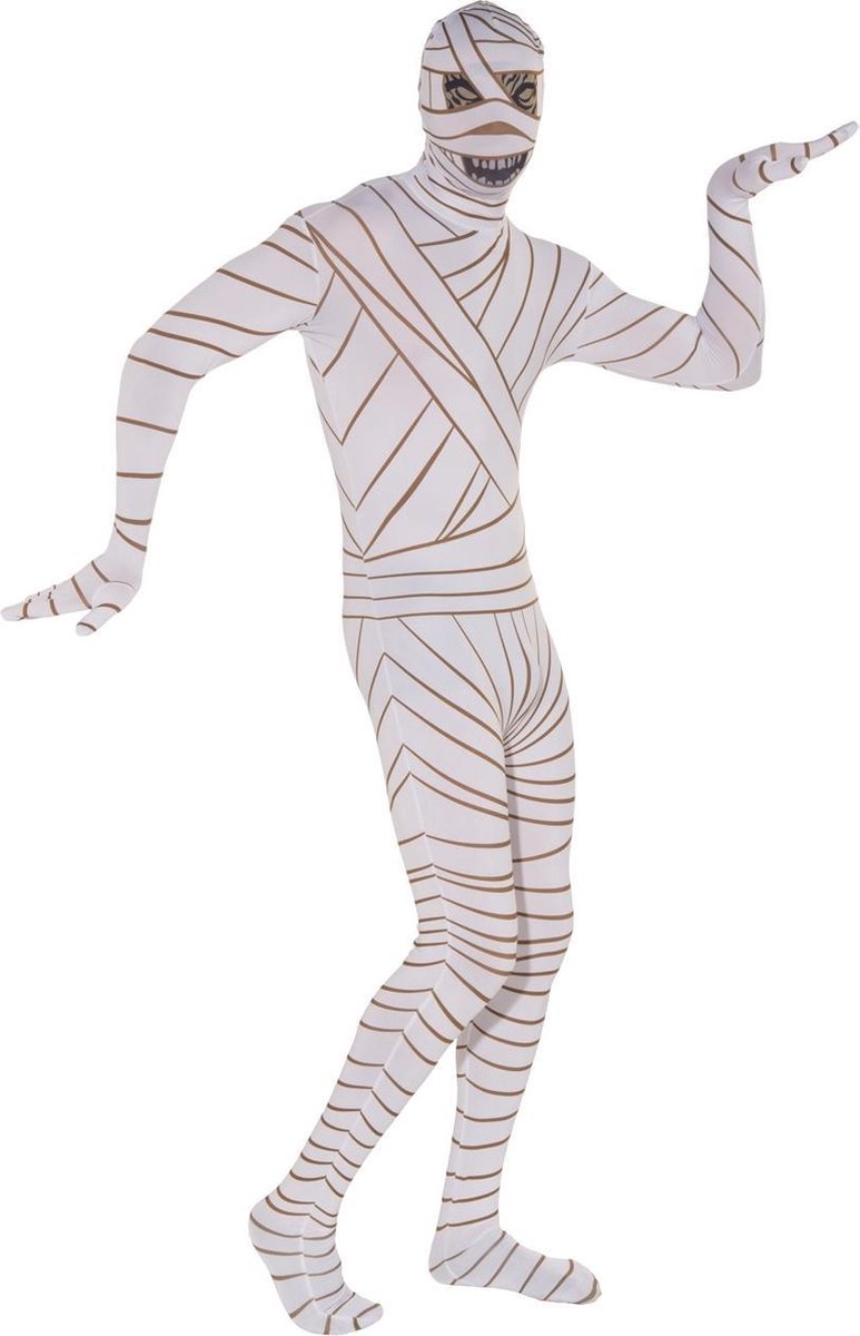 "Halloween kostuum mummie tweede huid - Verkleedkleding - Medium"