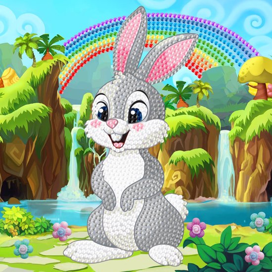 Crystal Card Kit | Diamond painting Rabbit Wonderland