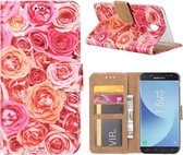 Bookcase Roze Rozen Samsung Galaxy J5 (2017)