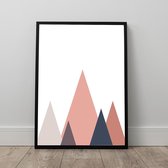 Scandinavische poster Mountains (50x70cm)