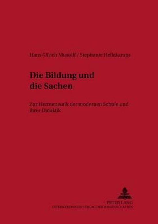 Die Bildung und die Sachen - cover