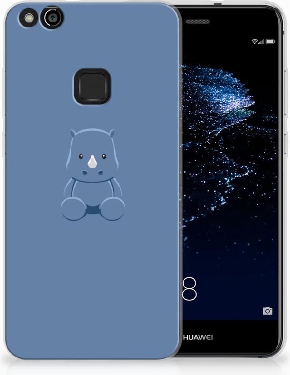 Huawei P10 Lite Telefoonhoesje met Naam Baby Rhino