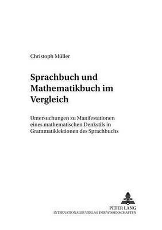 Sprachbuch und Mathematikbuch im Vergleich - cover