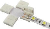 1 Stuk - 10mm X Connector voor 1 kleur SMD5050 5630 LED strips