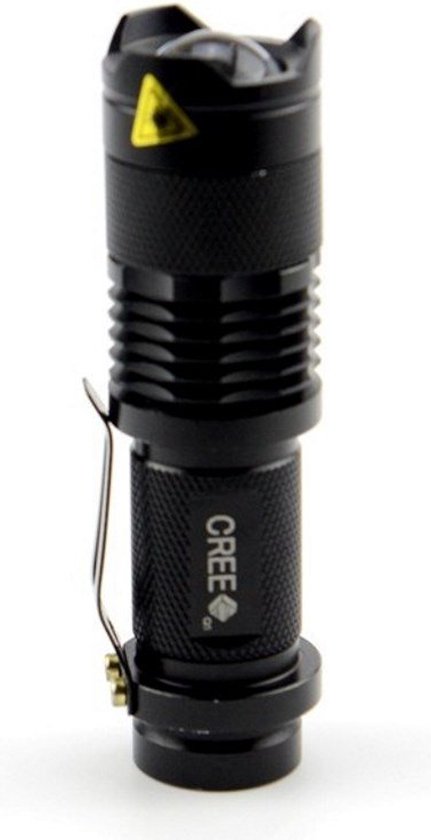 CREE Mini LED Zaklamp - 700 Lumen - Zwart