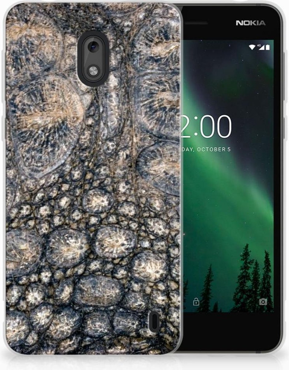 Nokia 2 TPU Hoesje Krokodillenprint