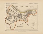 Historische kaart, plattegrond van gemeente Naarden in Noord Holland uit 1867 door Kuyper van Kaartcadeau.com