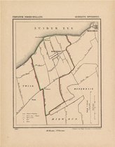 Historische kaart, plattegrond van gemeente Opperdoes in Noord Holland uit 1867 door Kuyper van Kaartcadeau.com