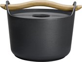 Iittala - Sarpaneva braadpan met deksel en houten handvat 3L