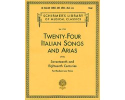 Twenty-Four Italian Songs and Arias of the 17th and 18th Century