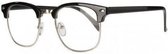 Icon Eyewear NCB211 Clubmaster Leesbril +1.00 - Glanzend zwart