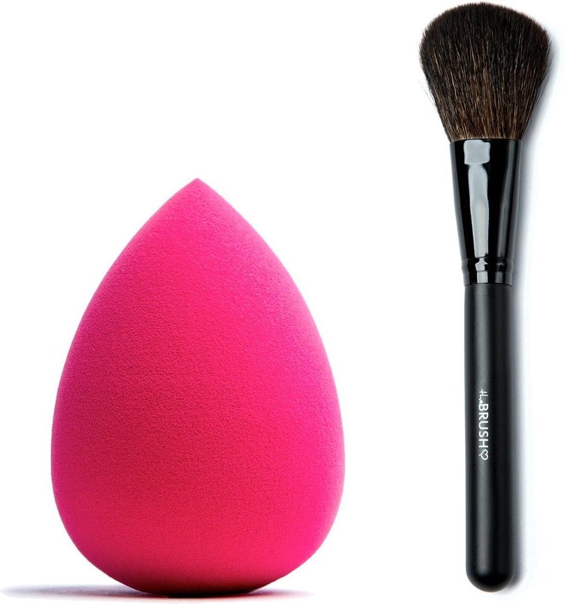 Combideal The Make-Up Blender Pink + The Brush Poederkwast