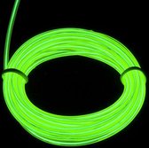 EL Wire / Draad - Groen / Green 10 meter - met 6 volt omvormer