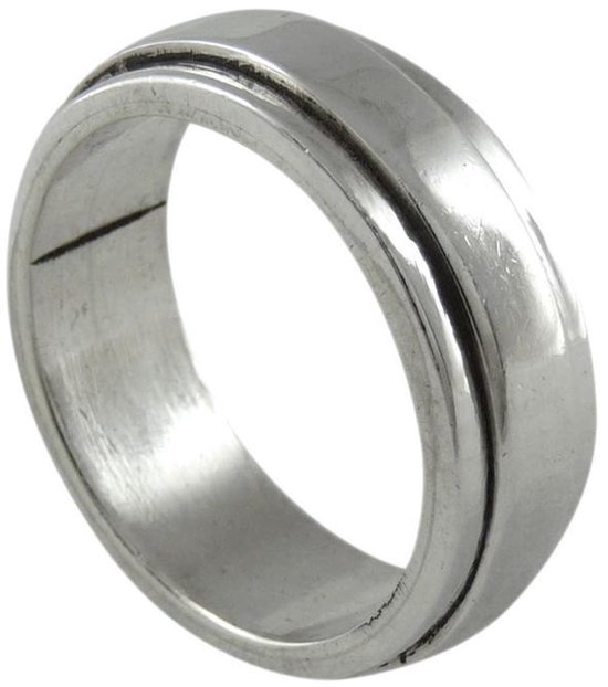 Handgemaakte Exclusieve Zilveren Ring | 925 Zilver | Damesring | Herenring | 18,00 mm. Maat 57
