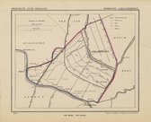Historische kaart, plattegrond van gemeente Aarlanderveen in Zuid Holland uit 1867 door Kuyper van Kaartcadeau.com