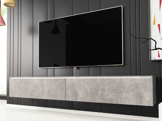 TV-meubel Vitoretti 2 klapdeuren - 180 cm - kleur | bol.com