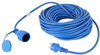 Q-Link Verlengkabel 25 meter - IP44 Spatwaterdicht - Rubber - Contrastekker en dop - 3 x 1.5 mm²