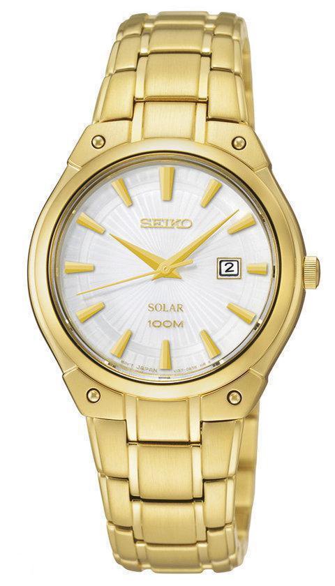 Seiko SUT142P1 Horloge 30.1 mm Goud Solar uurwerk bol