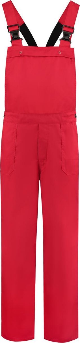 EM Workwear Tuinbroek Polyester/Katoen  Rood - Maat 86