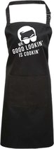 Keuken schort | Kook | BBQ | Mister Good Looking is cooking | Kado | Cadeau voor hem