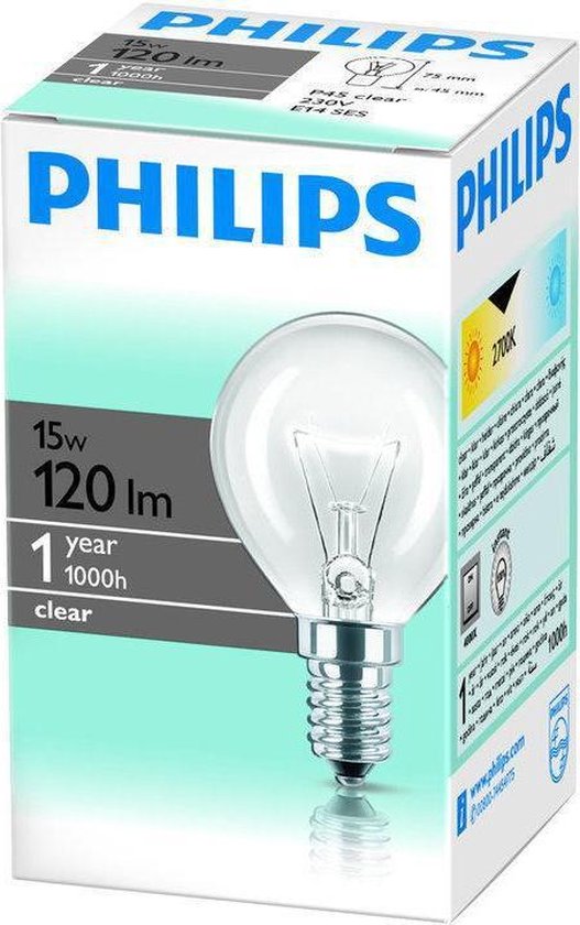 Philips gloeilamp kogel 15W E14 | bol.com