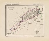 Historische kaart, plattegrond van gemeente Beugen c.a. in Noord Brabant uit 1867 door Kuyper van Kaartcadeau.com